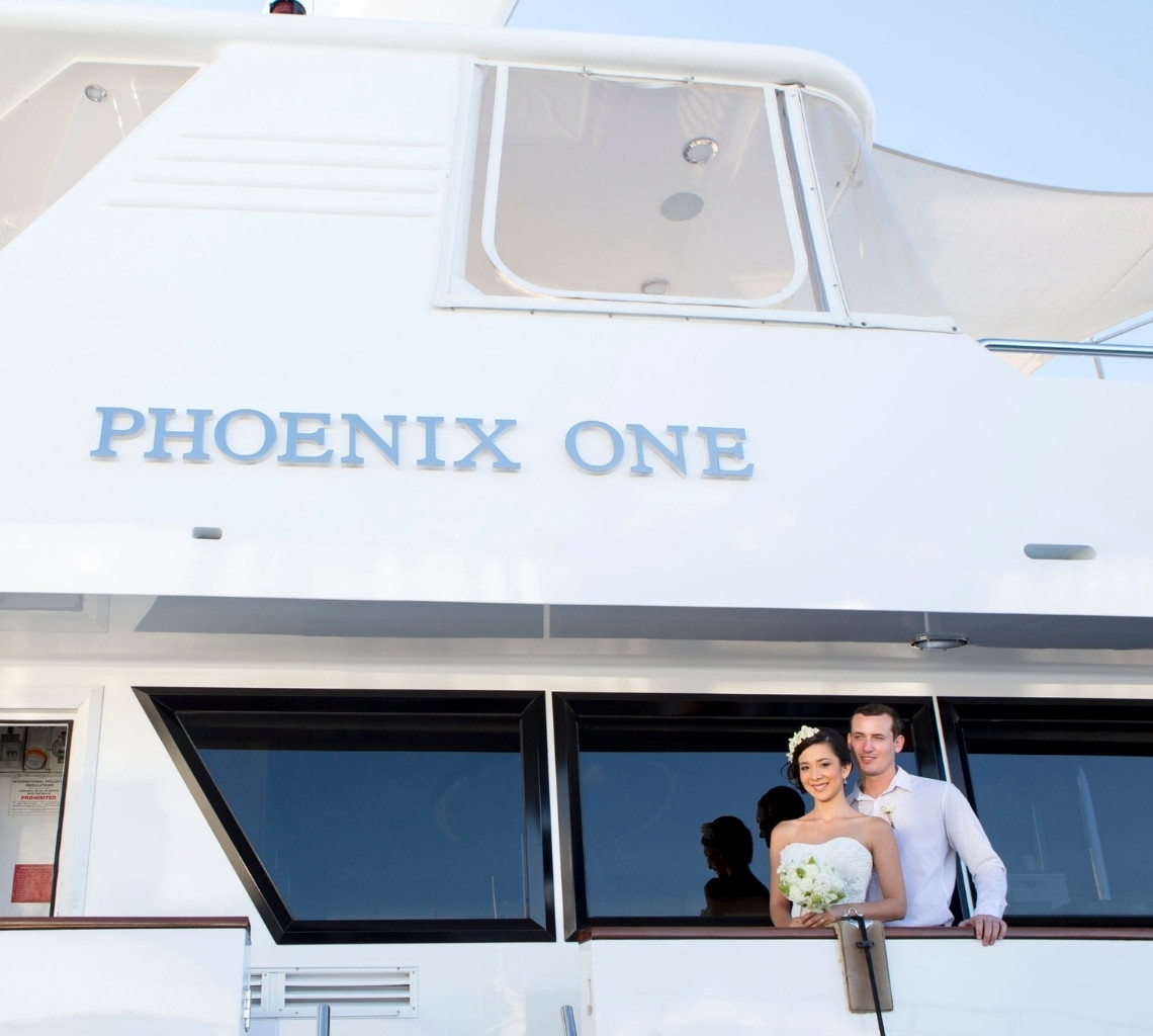 Luxury Yacht Wedding on Phoenix One